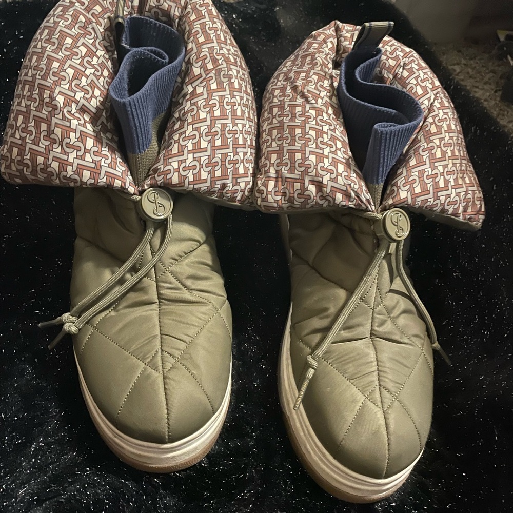 Sam & Libby Olive Lace Up Boots